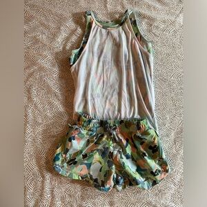 Athleta Girl Mosaic Camo Raleigh Green (L/12)